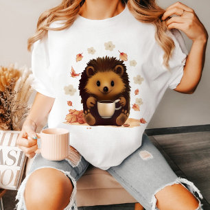 Egel Drinkt Koffie Geweldig Cadeau-idee T-shirt