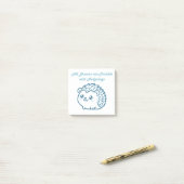 Egel droom post het post-it® notes (Op bureau)