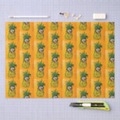 Egel en ananassenpapier tissuepapier (Craft)