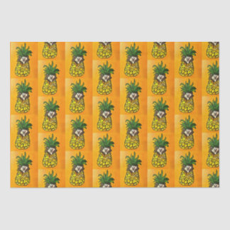 Egel en ananassenpapier tissuepapier