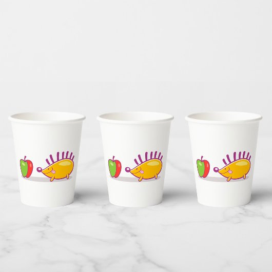 Egel en appel papieren bekers