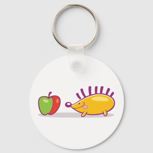 Egel en appel sleutelhanger (Voorkant)
