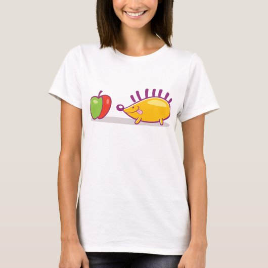 Egel en appel t-shirt (Voorkant)
