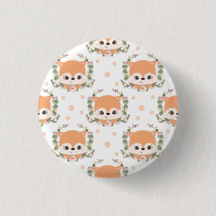 Egel en bloem Tattoo Ronde Button 3,2 Cm