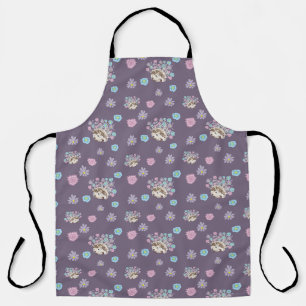 Egel en bloemen patroon schort