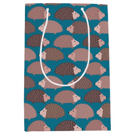 Egel- en bospatroon medium cadeauzakje (Voorkant)