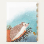 Egel en eerste sneeuwvlokken planner (Achterkant)