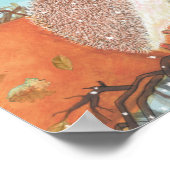 Egel en eerste sneeuwvlokken poster (Hoek)