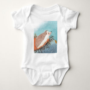 Egel en eerste sneeuwvlokken romper