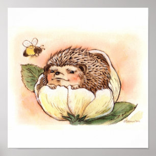 Egel Flower Baby Poster