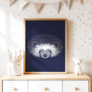 Egel Forest Animal Hedegel Wall Print