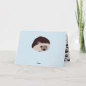 Egel Happy Birthday Card Kaart (Achterkant)