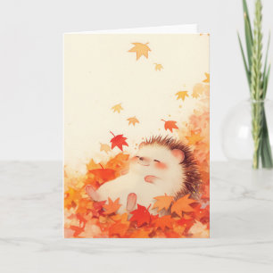 Egel Herfst Slappertje Kaart