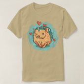 Egel houdt van herfstegelvrienden gardenheg t-shirt (Design voorkant)