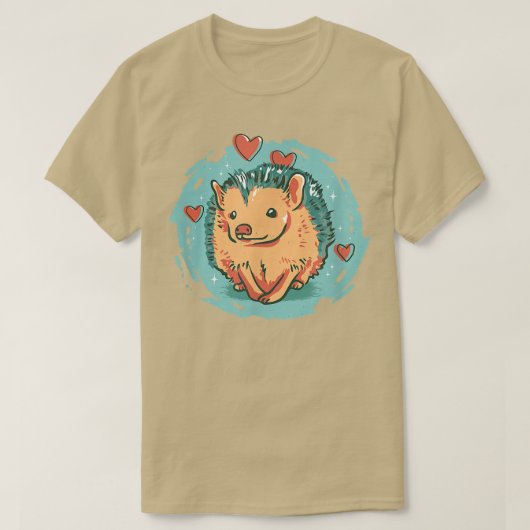 Egel houdt van herfstegelvrienden gardenheg t-shirt (Design voorkant)