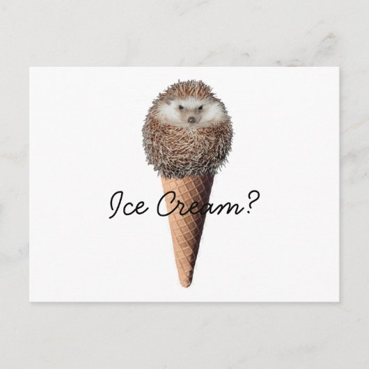 Egel Ice Cream Briefkaart (Voorkant)