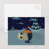 Egel in de nacht briefkaart (Voorkant / Achterkant)