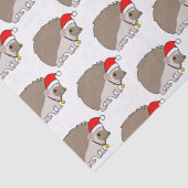 Egel in een kersthat tissuepapier (Detail)