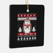 Egel kerst keramisch ornament (Rechts)