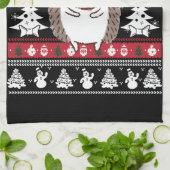 Egel kerst theedoek (Gevouwen)