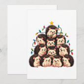 Egel Kerstboom Vrolijk Kerstfeest Kaart (Voorkant / Achterkant)