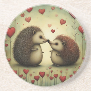Egel Love 1 Zandsteen Onderzetter