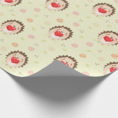 Egel Love Pattern Cadeaupapier (Hoek)