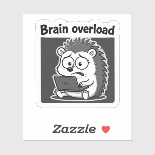 Egel Meme Cartoon Grappig Sticker (Vel)