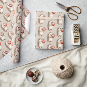 Egel met Hart Liefde Cadeaupapier