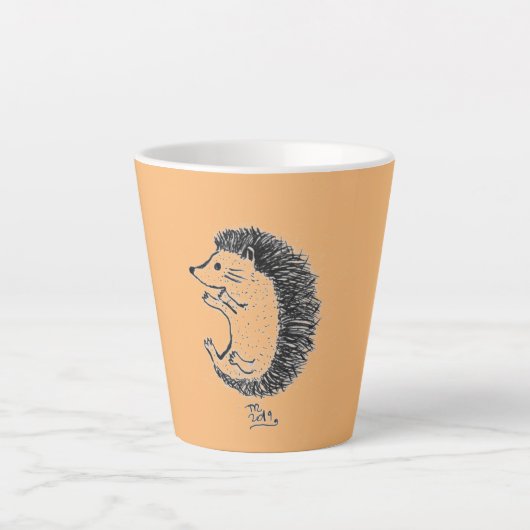 egel-mok latte mok (Voorkant)