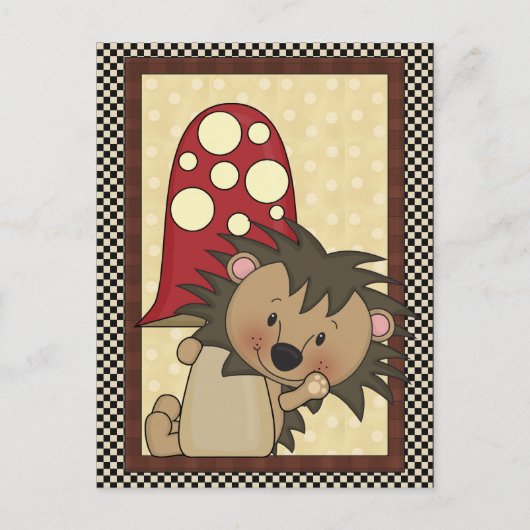 Egel om het even welk doel briefkaart (Voorkant)