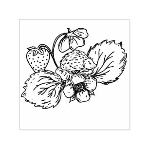 Egel op Aardbeienplant Stempel