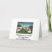 Egel op een date kaart (Achterkant)