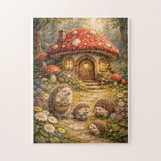 Egel Paddenstoel Thuis Legpuzzel (Verticaal)