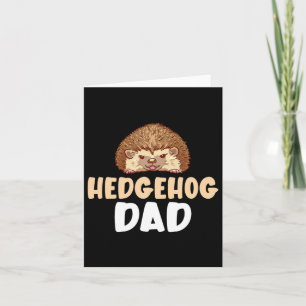 Egel papa schattig huisdier eigenaar Vaderdag mann Kaart