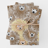 Egel-papierbladen overvullen inpakpapier vel (In situ)