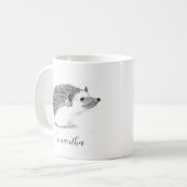 Egel Schattig Cute Animal Painting Koffiemok (Voorkant links)