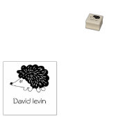 egel schattig kawaii aangepaste naam Wood Art Stam Rubberstempel (Gestempeld)