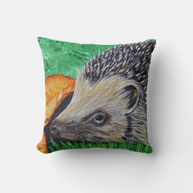 Egel schilderen kussen (Voorkant)