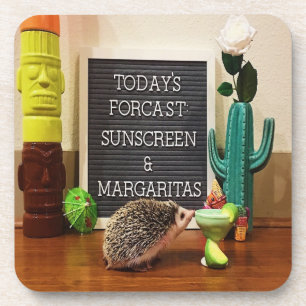 Egel Sunscreen en Margaritas Bier Onderzetter