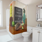 Egel Sunscreen en Margaritas Douchegordijn (In situ)