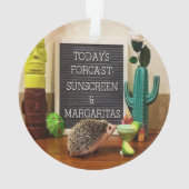Egel Sunscreen en Margaritas Ornament (achterkant)