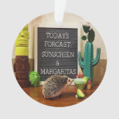 Egel Sunscreen en Margaritas Ornament (voorkant)