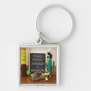 Egel Sunscreen en Margaritas Sleutelhanger