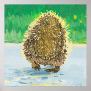 Egel Tush, Schattige Egel Poster