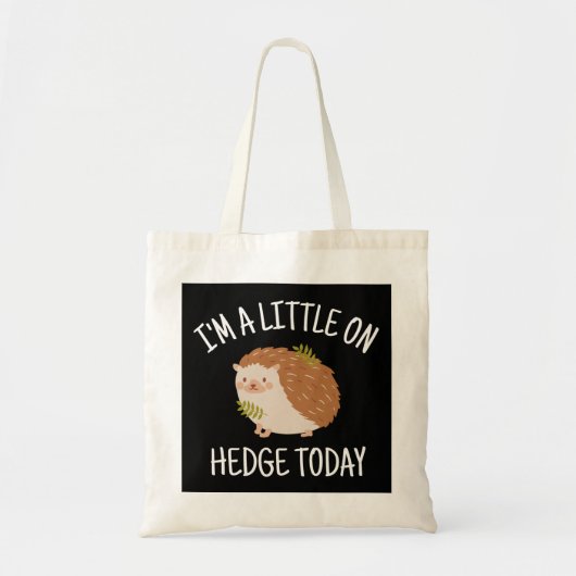 Egel weinig op Hedge Today Tote Bag (Voorkant)