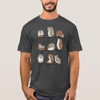 Egel Yoga grappige vrienden T-shirt