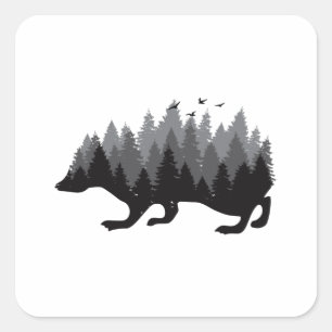 egelbos vierkante sticker