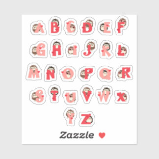 Egeln Knuffel Alfabet Stickers | Mooie Egel Letter