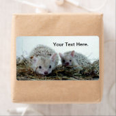 Egels als gezelschapsdieren etiket (Insitu)